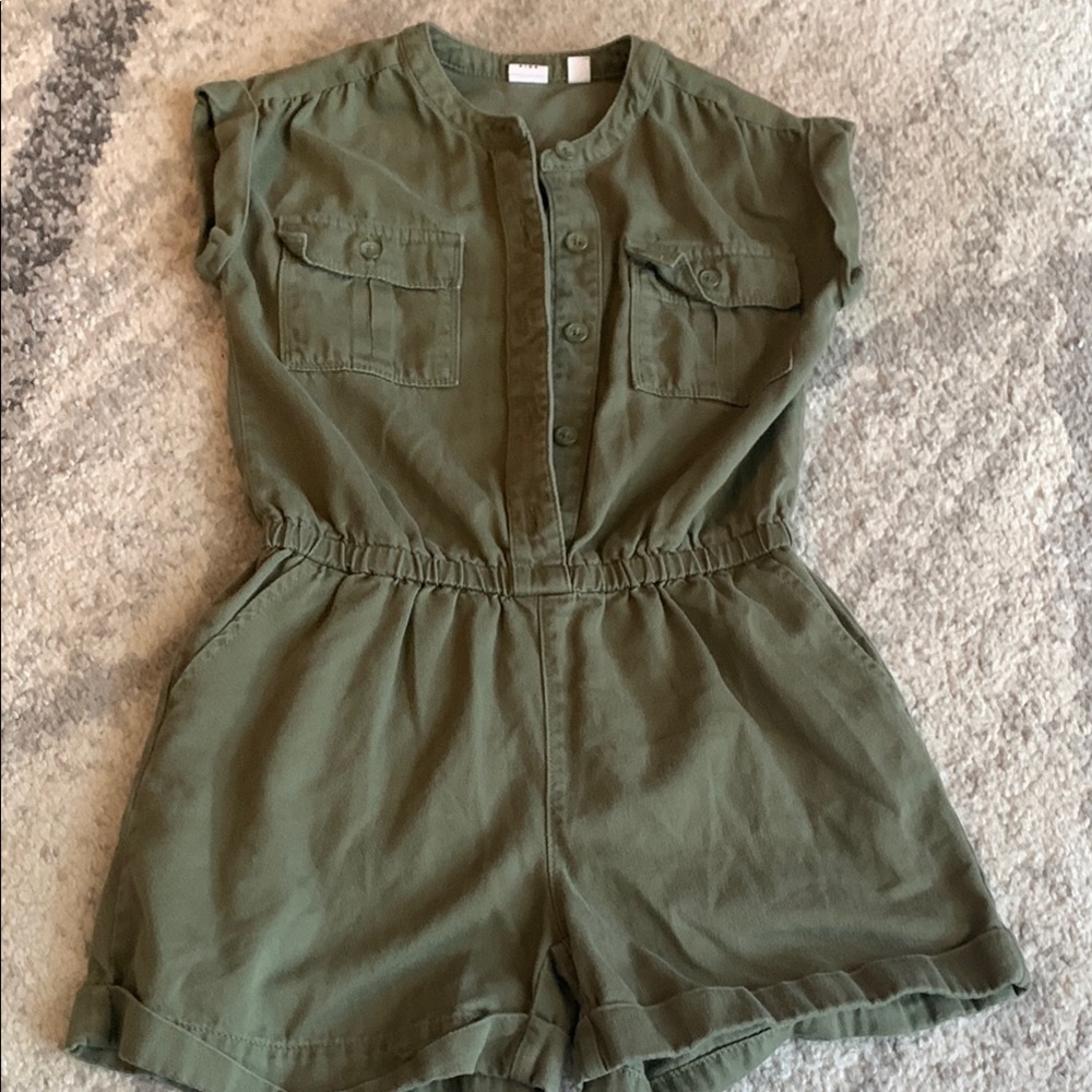Kids Olive Green One Piece